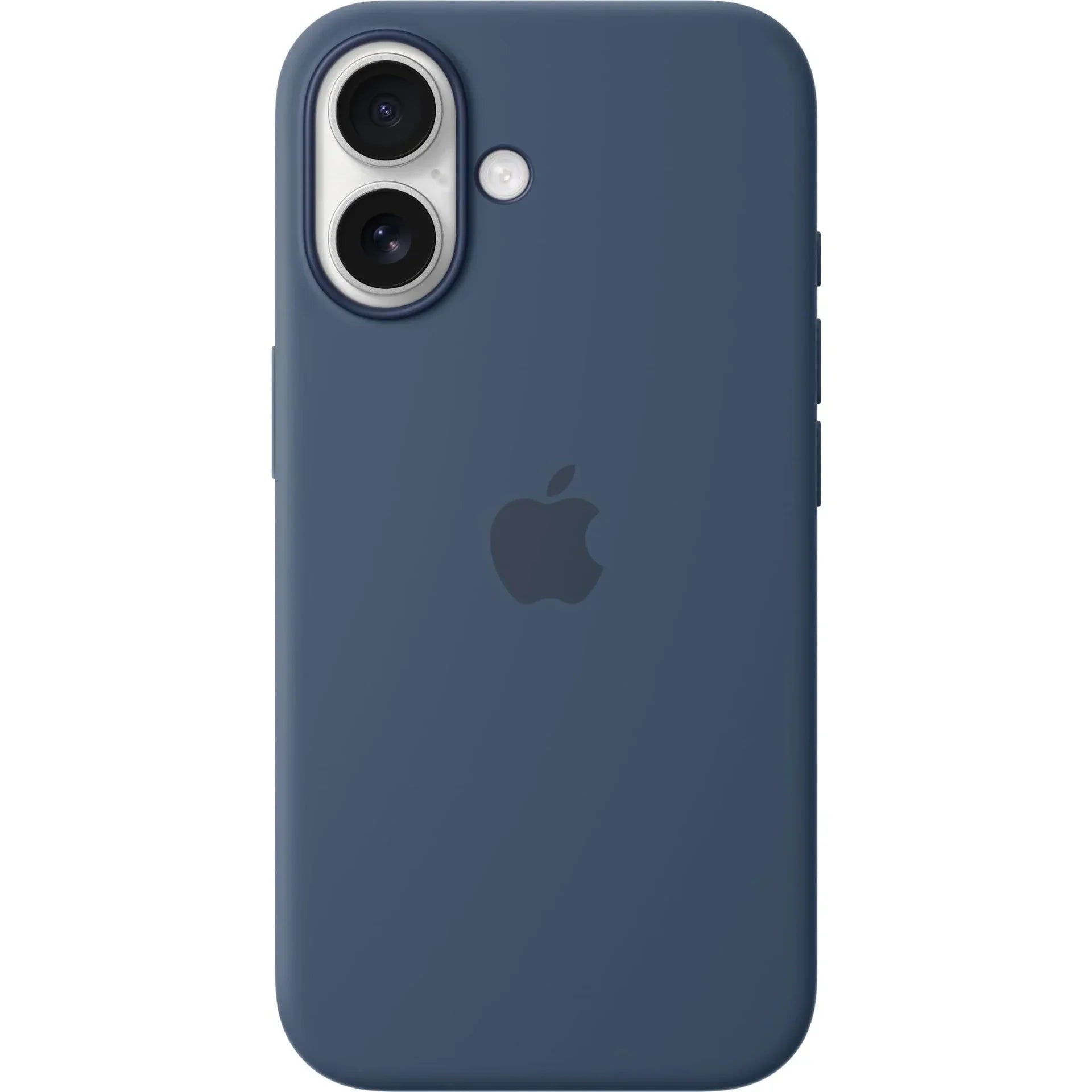 Apple iPhone 16 Silicone Case with MagSafe - Denim - Tashqila Apple iPhone 16 Silicone Case with MagSafe - Denim - Tashqila